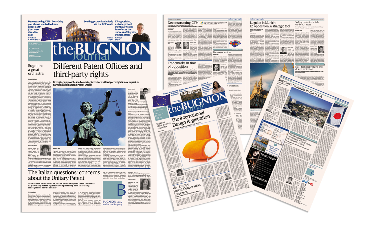 Bugnion journal Periodico informativo aziendale Bugnion S.p.A. - Milano Settore consulenza e servizi aziendali